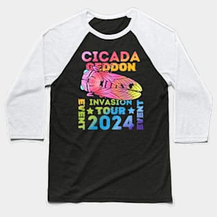 Cicadageddon Invasion Tour 2024 Cicada Event Baseball T-Shirt